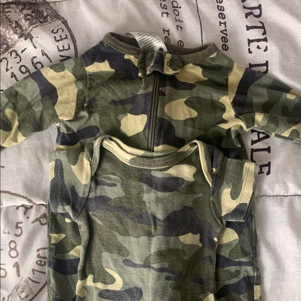 Gerber Kids Camo Matching Set - Green and Tan